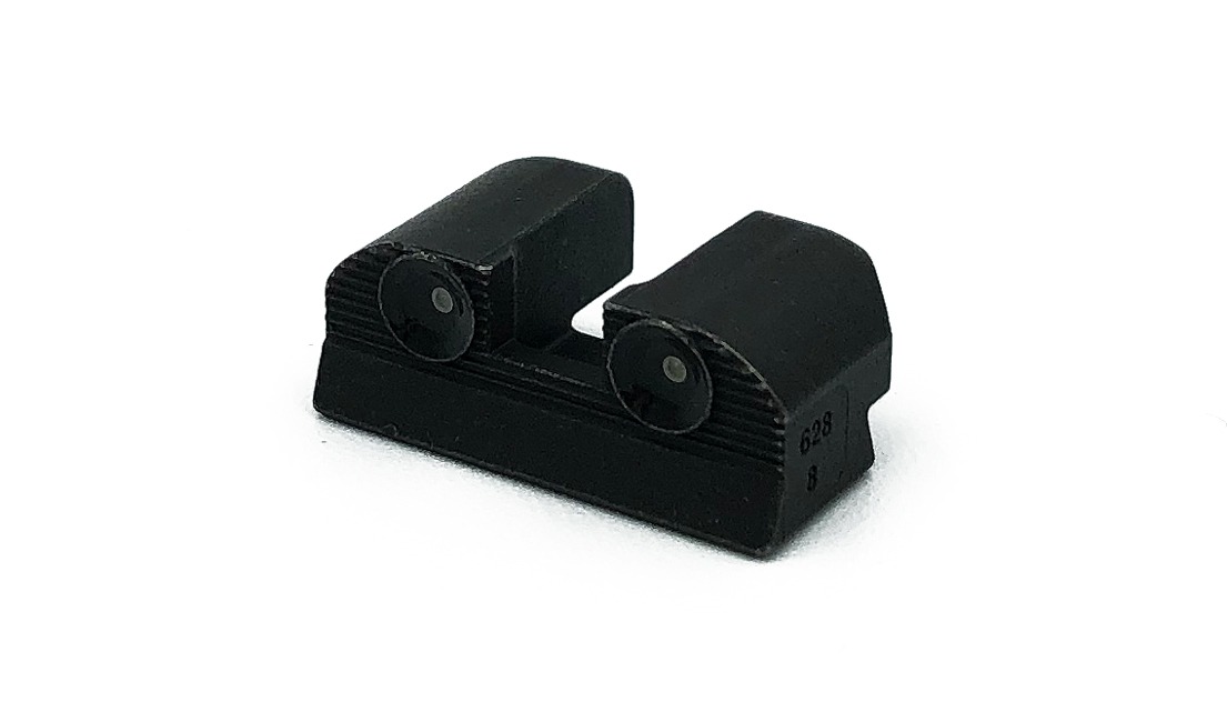 SIGHT ASSY, XRAY3, NIGHT SIGHT, SQUARE NOTCH, REAR, MIM, GREEN VIAL, BLACK SLEEVE, #6