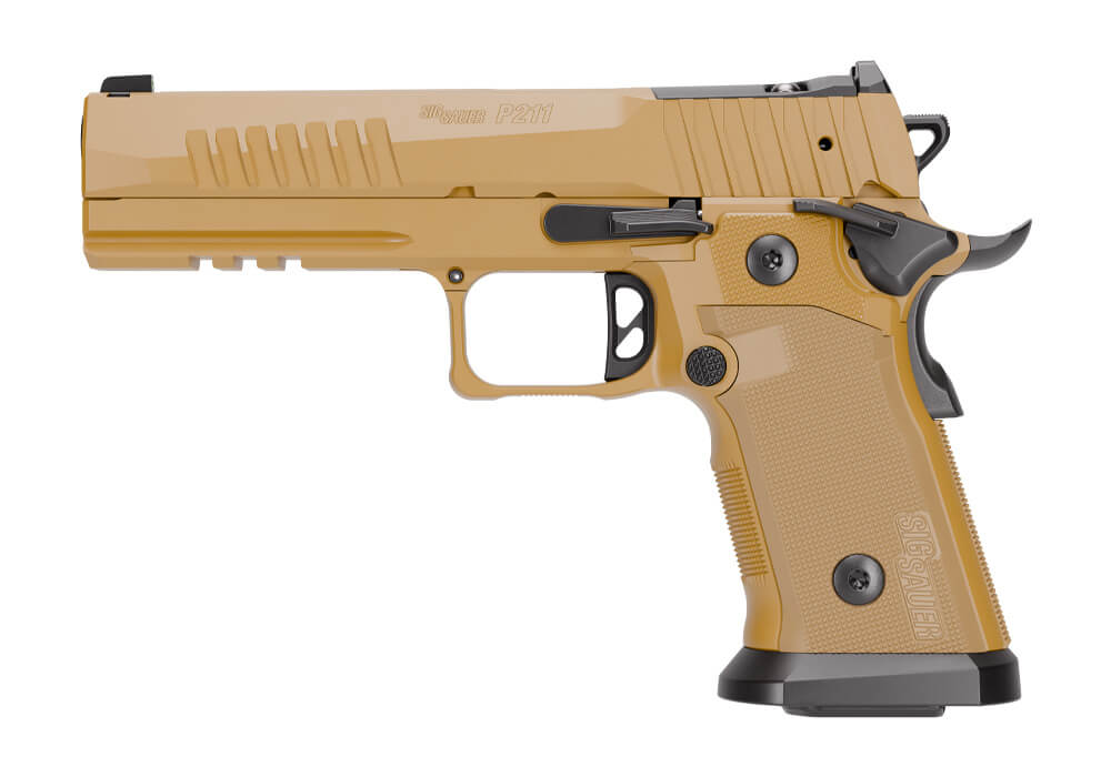 P211, 9MM, 5IN, COY, SAO, X-RAY 3, OPTIC READY, ALLOY GRIP, (2) 21RD (1) 17RD STEEL MAG