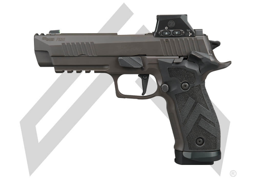 [["P226, 9MM, 4.4IN, LEGION, SAO, X-RAY 3, TXG GRIP, (3) 20RD STEEL MAG, MAGWELL, ","COMP, ROMEO X PRO, SIG-LOC"]]