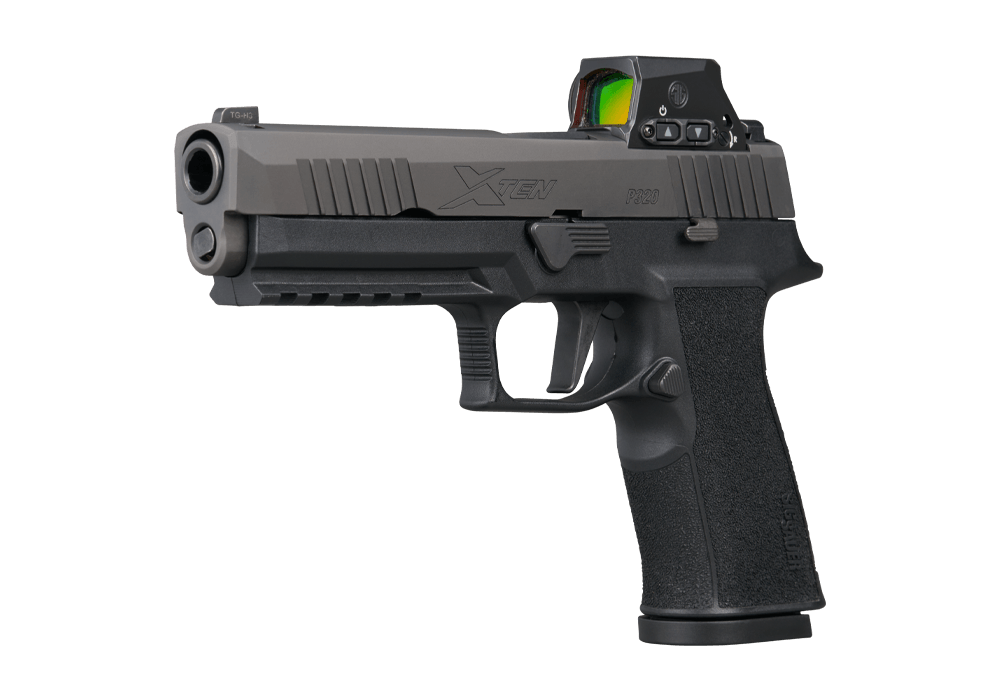 P320, 10MM, 5IN, X-SERIES, BLK, STRIKER, X-RAY 3, MOD POLY X GRIP, (2) 15RD STEEL MAG, RAIL, SIG-LOC PRO