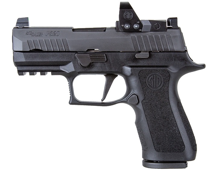 P320 X, 9MM, 3.6IN, BLK, STRIKER, X-RAY 3 SUPP SIGHTS, MOD POLY X GRIP, (2) 10RD STEEL MAG, ROMEO1PRO, RAIL