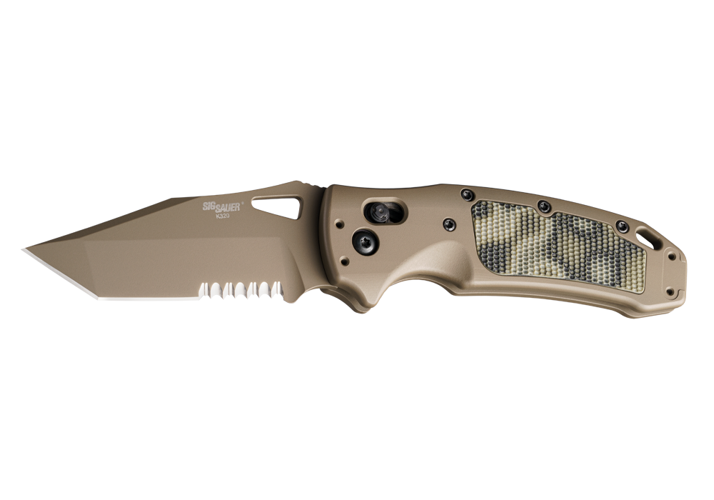 SIG SAUER K320 AXG SCORPION TANTO FOLDING KNIFE - HOGUE