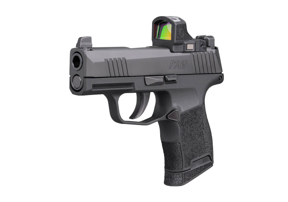 P365, 9MM, 3.1IN, STRIKER, X-RAY 3, POLYMER GRIP, (2) 10RD STEEL MAG, ROMEO-RS COMPACT