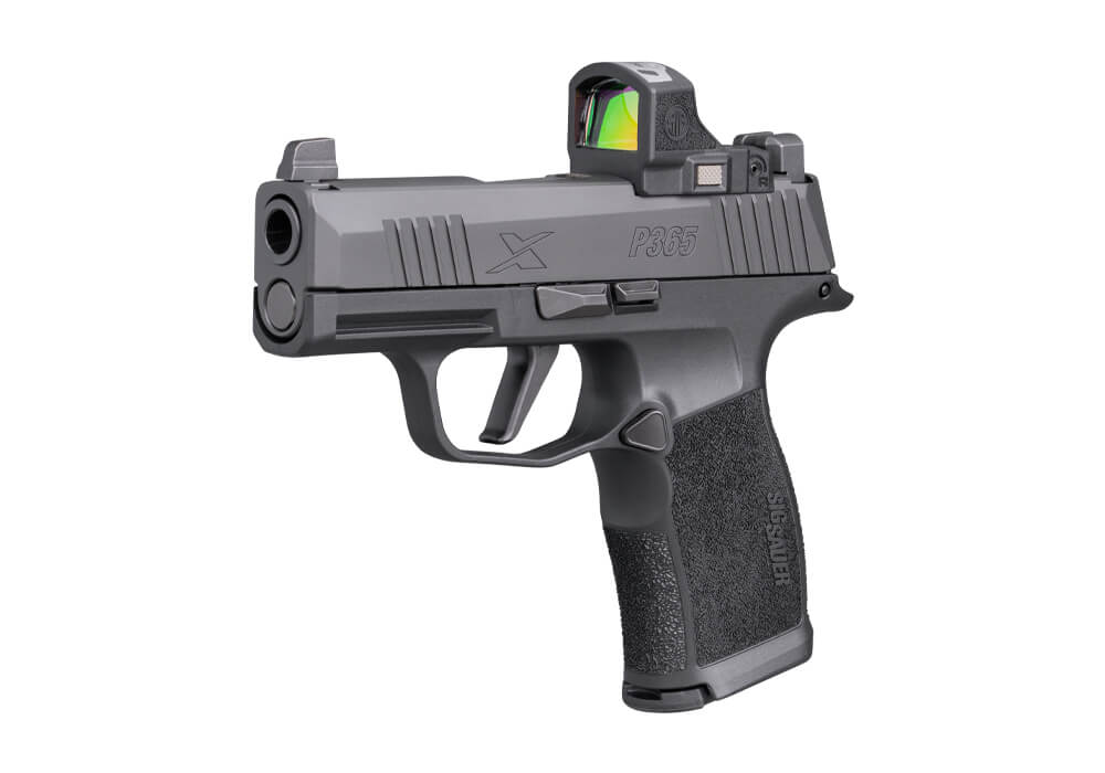 P365, 9MM, 3.1, X-SERIES, BLK, STRIKER, X-RAY 3, POLYMER GRIP, (2) 12RD STEEL MAG, ROMEO-RS COMPACT