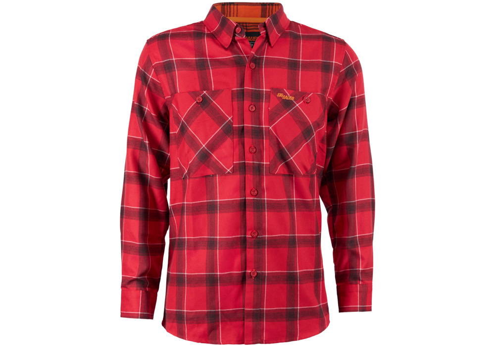 DEADEYE SCOTT FLANNEL BUTTON UP - SIG SAUER - RED - LG