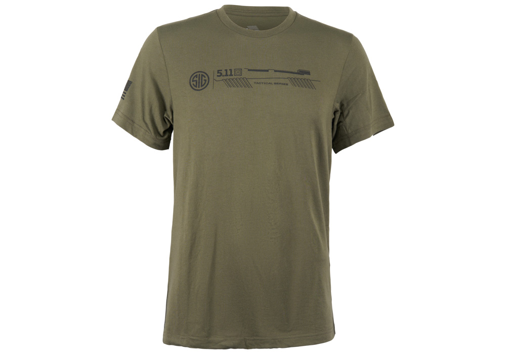 5.11X SIGSAUER TACTILE TACTICS SS TSHIRT-ODG-MED