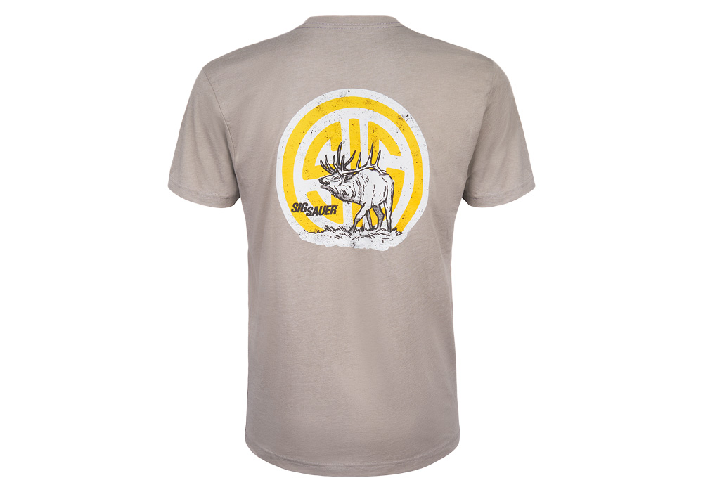 SIG SAUER ELK - MEN&#039;S GRAY T-SHIRT