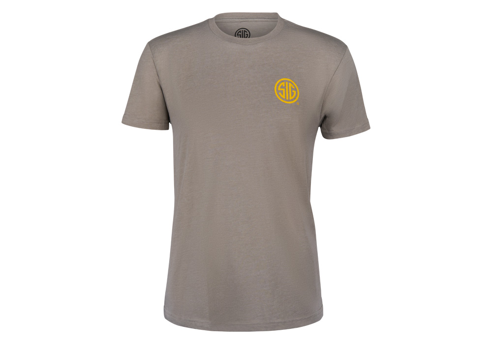SIG SAUER RAM - MENS GRAY T-SHIRT - LG