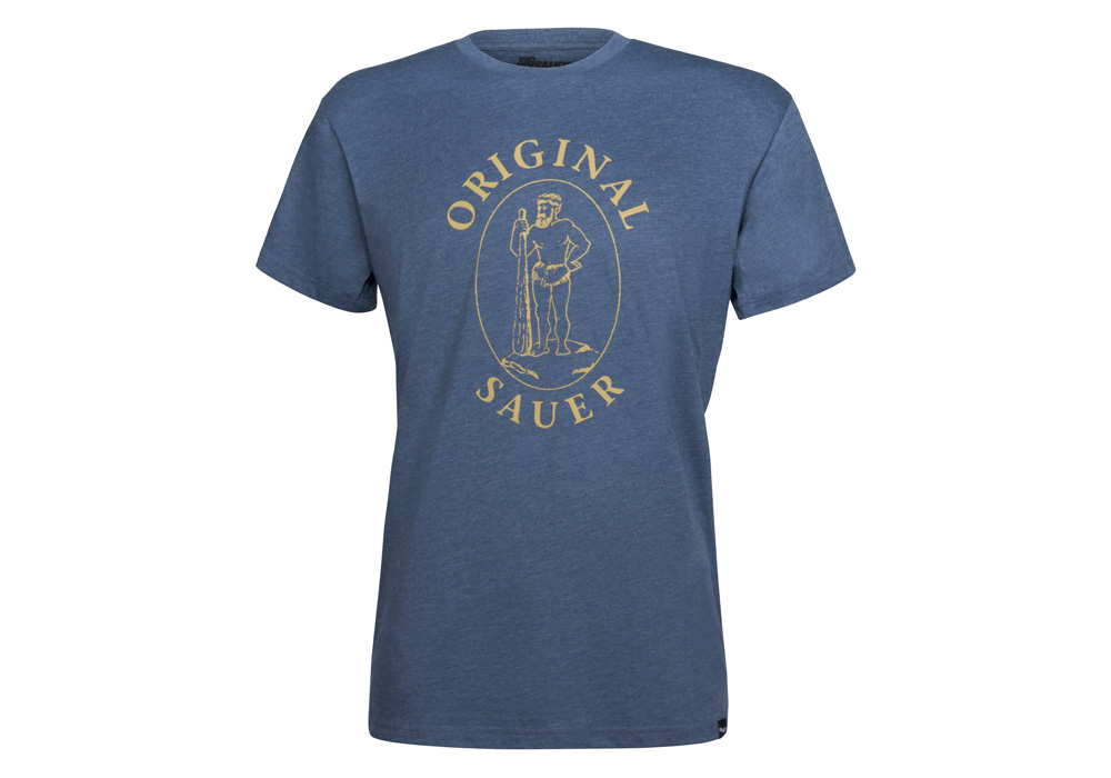 T-SHIRT, ORIGINAL SAUER, BLUE, XL