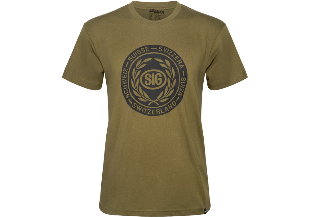 T-SHIRT, SWISS SAUER LOGO, GREEN, XXXL