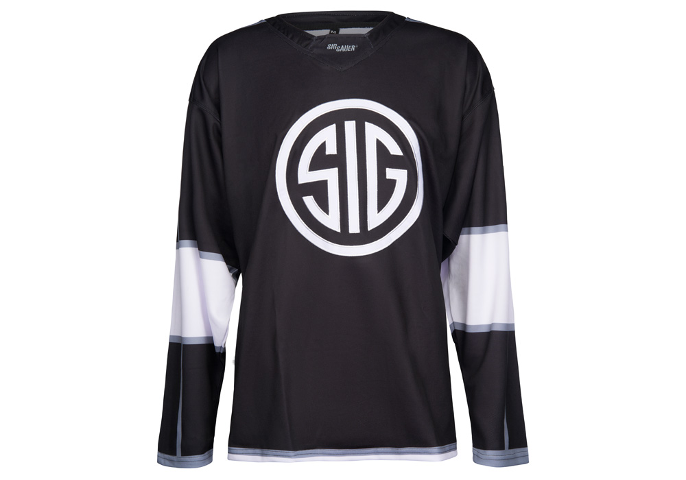 HOCKEY JERSEY, SIG SAUER, BLACK, SMALL