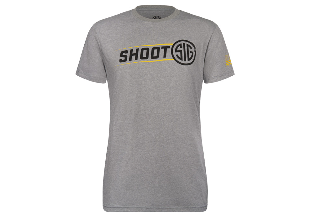 T-SHIRT, SHOOT SIG, GREY, LARGE