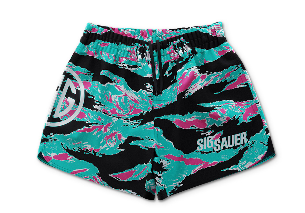 JIU JITSU KIT, SHORTS, SIG SAUER LOGO, MIAMI TIGER STRIPE, XXXL