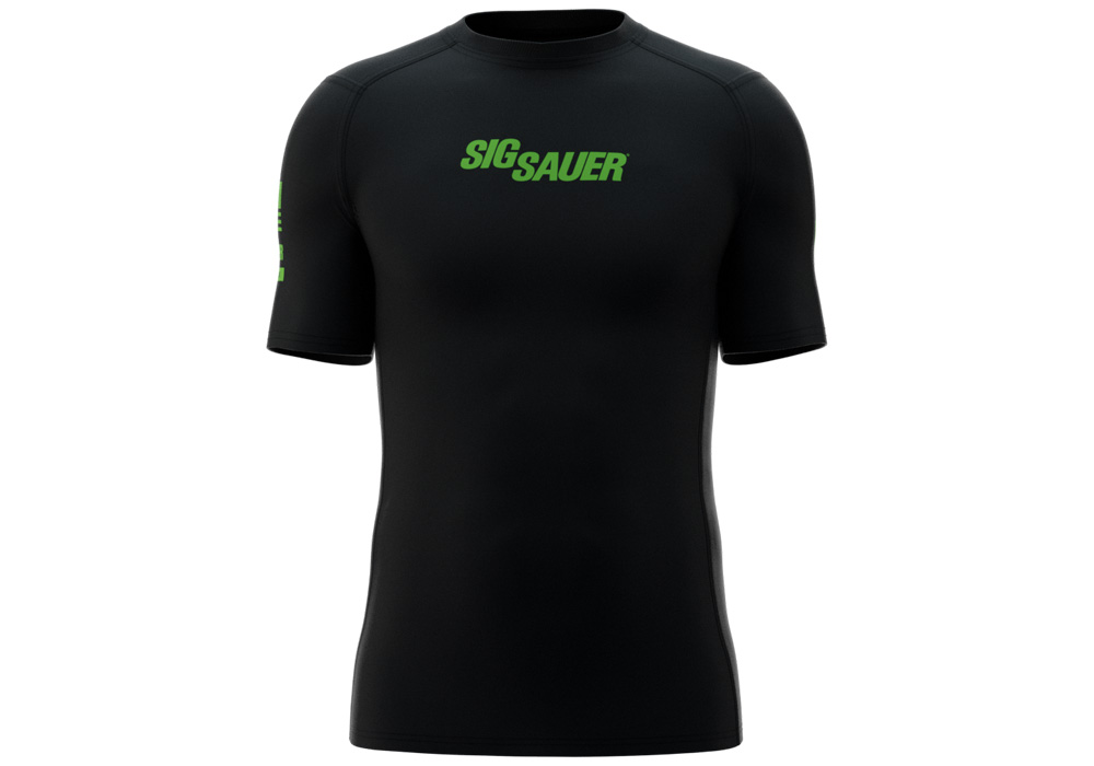 JIU JITSU KIT, RASH GUARD, SIG SAUER LOGO, BLACK, LARGE