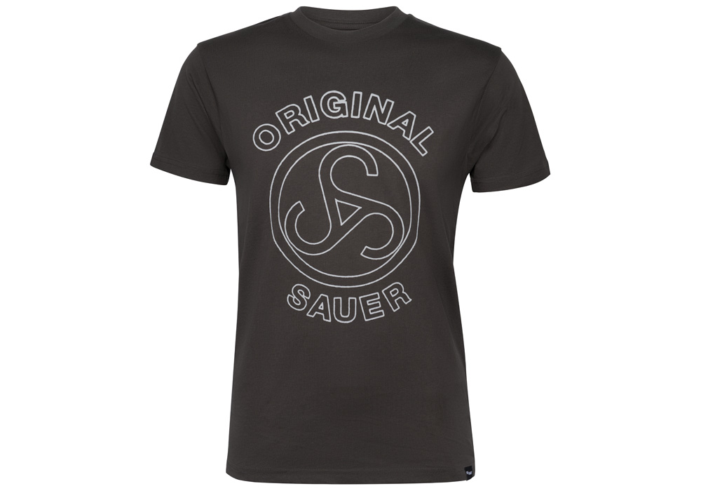 T-SHIRT, VINTAGE SAUER CIRCLE LOGO, BLACK, LARGE