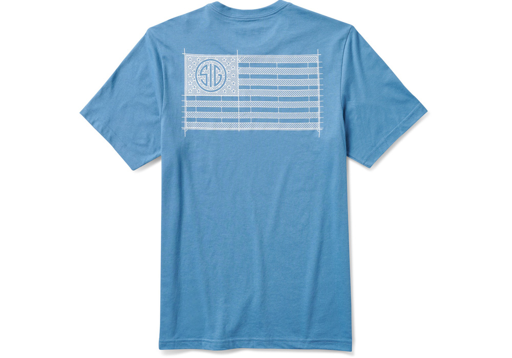 T-SHIRT, 5.11 SIG SAUER, SCHEMATIC FLAG, DIPLOMAT, XXL