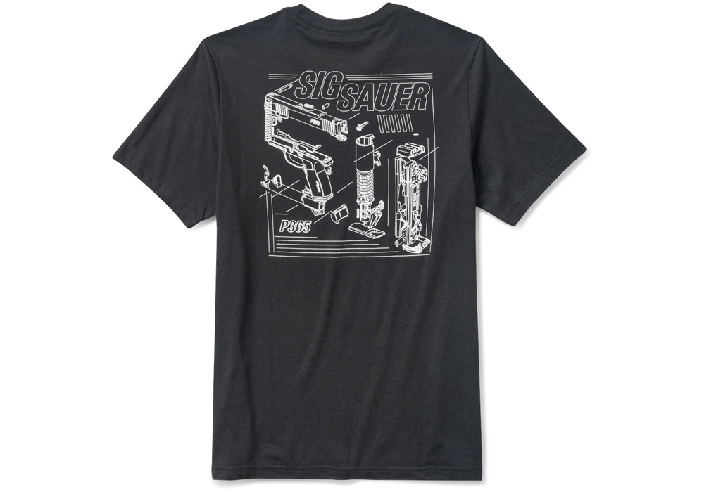 5.11 SIG SAUER SCHEMATIC - MEN'S BLACK T-SHIRT