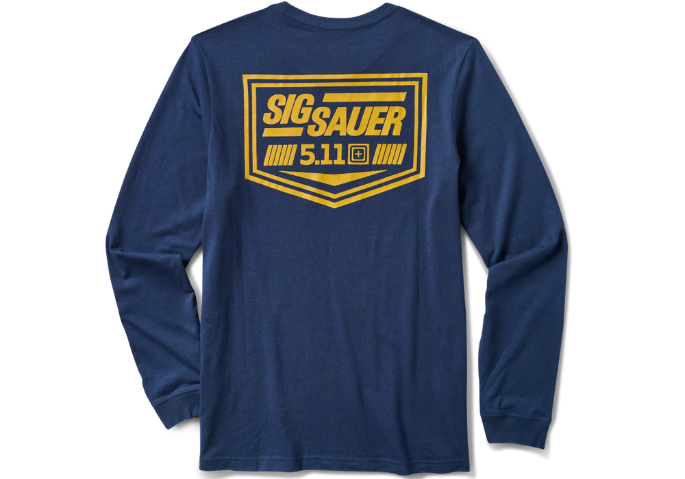 5.11 SIG SAUER CREST - MEN'S NAVY LONG SLEEVE T-SHIRT