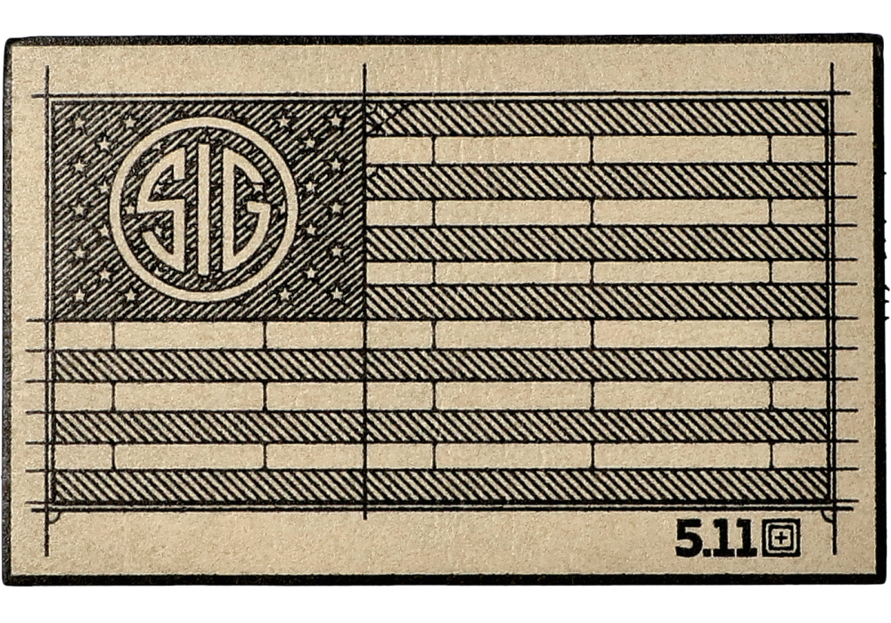 5.11 SIG SAUER SCHEMATIC FLAG PATCH