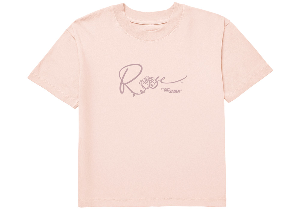 T-SHIRT, ROSE BY SIG SAUER, WOMENS, BLUSH, XL