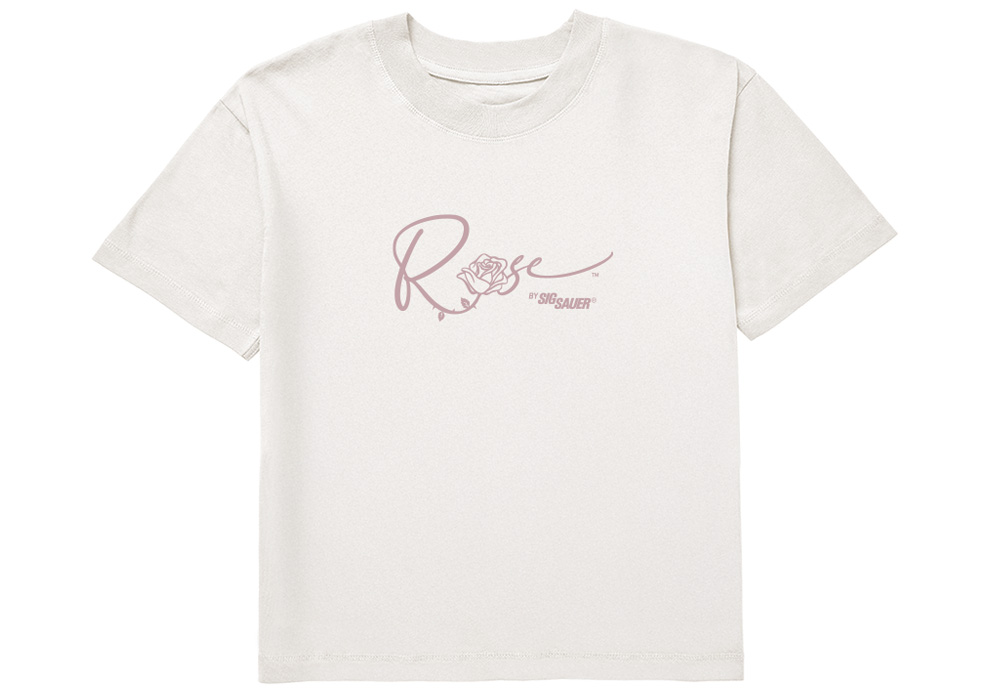 T-SHIRT, ROSE BY SIG SAUER, WOMENS, PORCELAIN, XL
