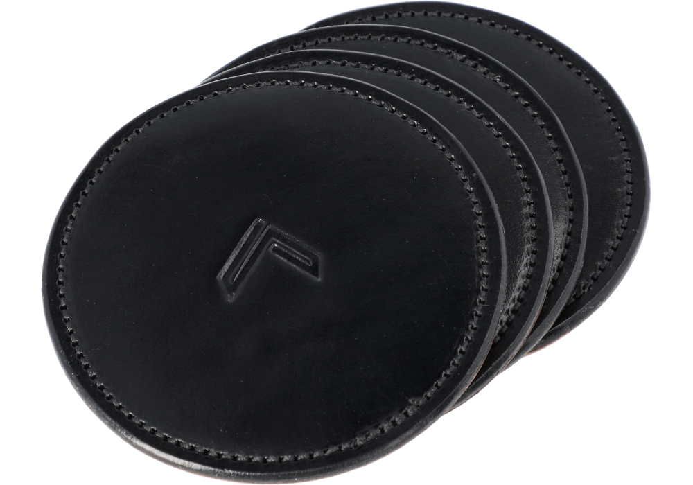 MITCH ROSEN LEATHER LEGION COASTERS