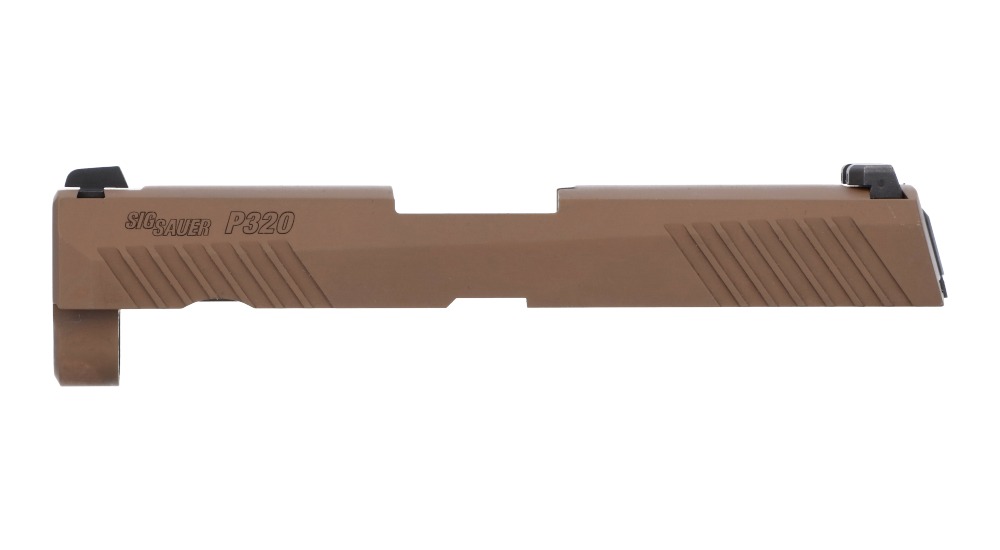 P320 CARRY/COMPACT 40 S&W/357 SIG 3.9" SLIDE ASSEMBLY, XRAY3 SIGHTS, COYOTE TAN