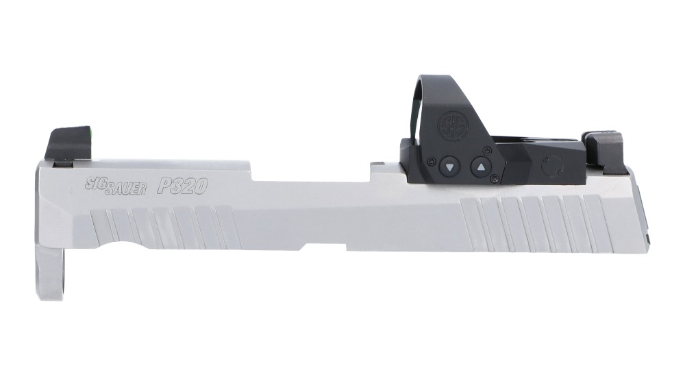 P320-XCOMPACT 9MM 3.6" SLIDE ASSEMBLY, ROMEO1PRO, STAINLESS