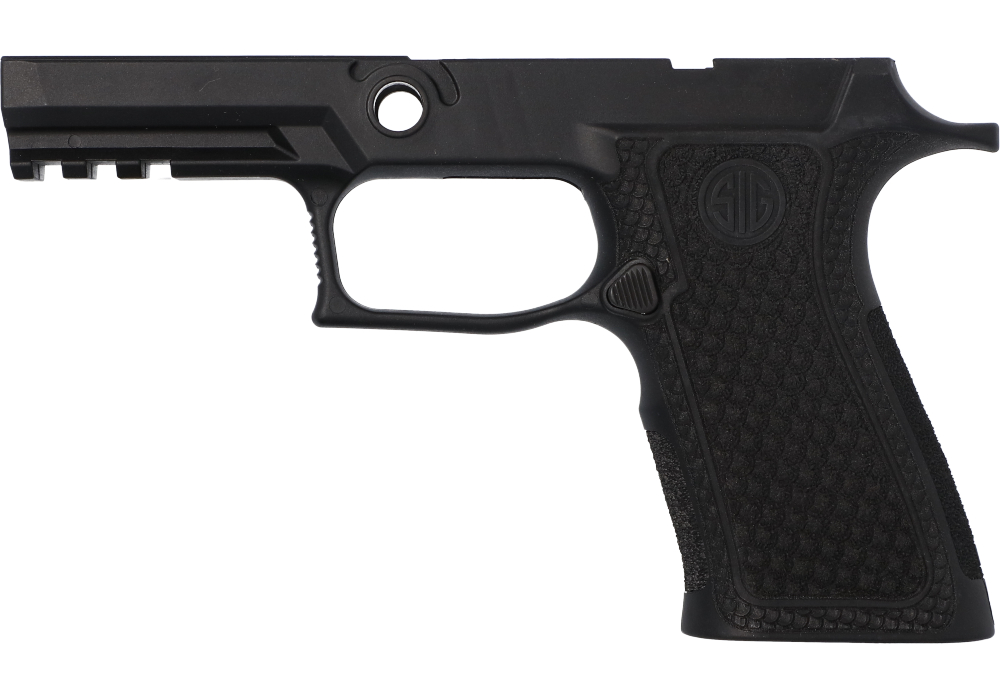 P320 XCARRY 9MM/40/.357 LASER ENGRAVED GRIP MODULE - BLACK - GRAYGUNS