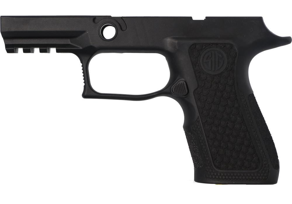 [["P320 XCOMPACT 9MM/40/.357 LASER ENGRAVED GRIP MODULE - BLACK - G","RAYGUNS"]]