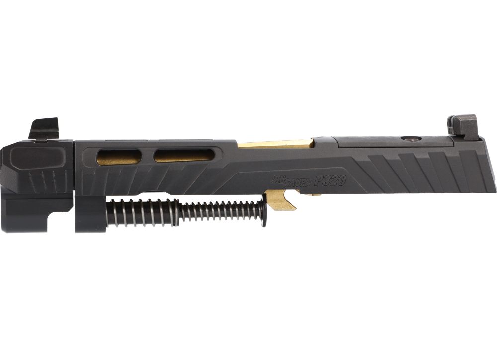 P320 SPECTRE COMP FULL-SIZE 9MM INTEGRATED COMPENSATOR 4.7&quot; COMPLETE SLIDE ASSEMBLY, OPTIC READY, BLACK