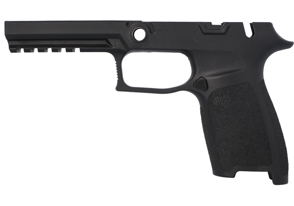 P320 FULL 9MM/40/.357 MANUAL SAFETY GRIP MODULE - BLACK, MEDIUM GRIP