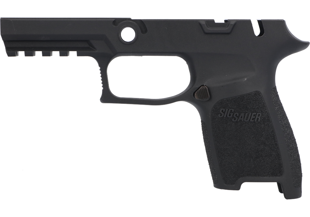 P320 COMPACT 9MM/40/.357 MANUAL SAFETY GRIP MODULE - BLACK, MEDIUM GRIP