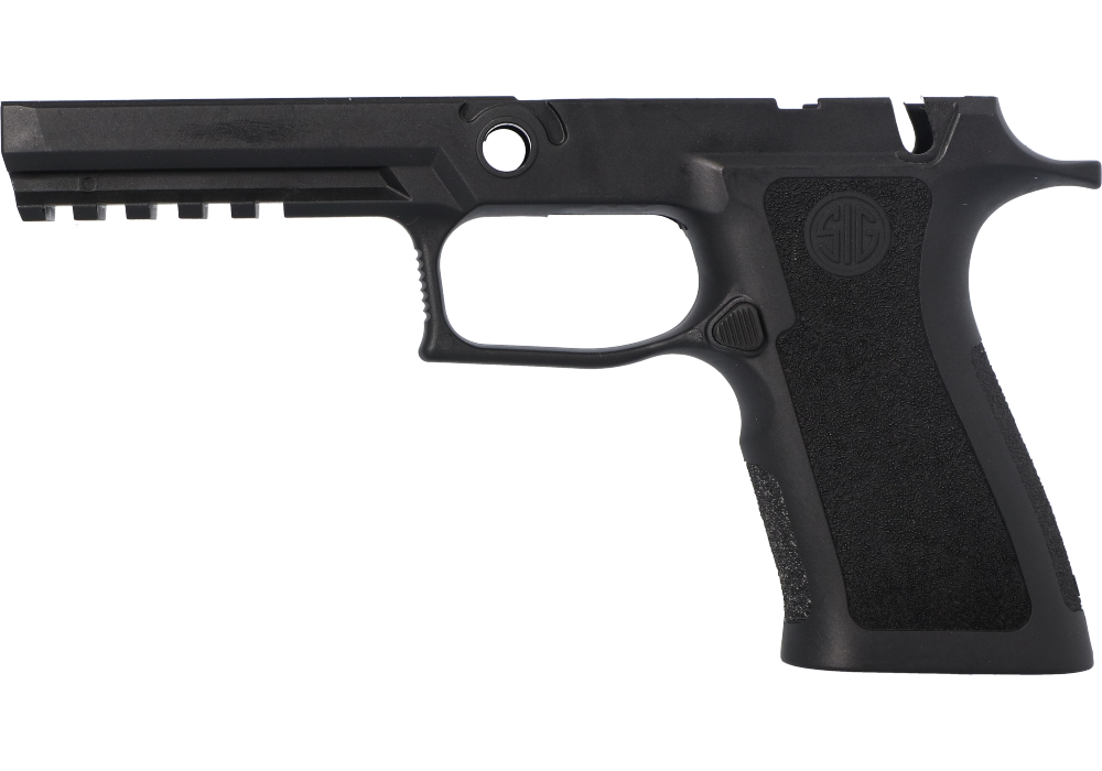P320 XFULL 9MM/40/.357 MANUAL SAFETY GRIP MODULE - BLACK, MEDIUM GRIP