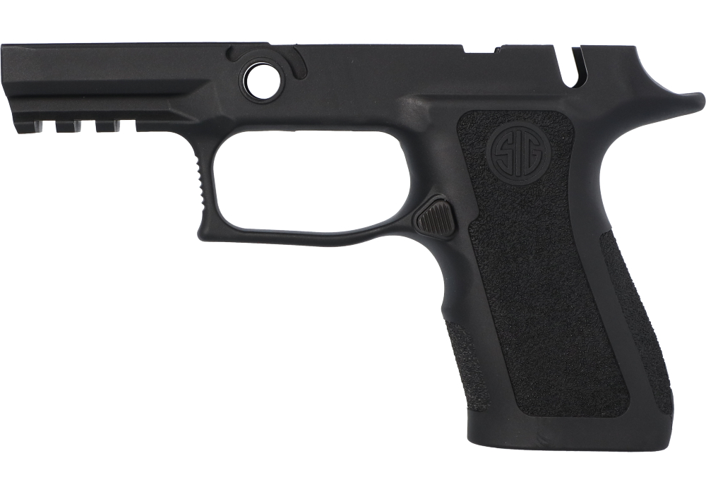 P320 XCOMPACT 9MM/40/.357 MANUAL SAFETY GRIP MODULE - BLACK, MEDIUM GRIP