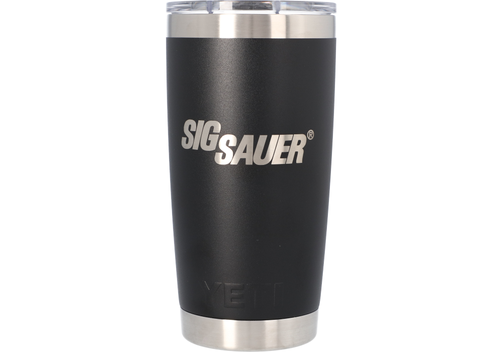 SIG SAUER 20 OZ YETI RAMBLER - BLACK