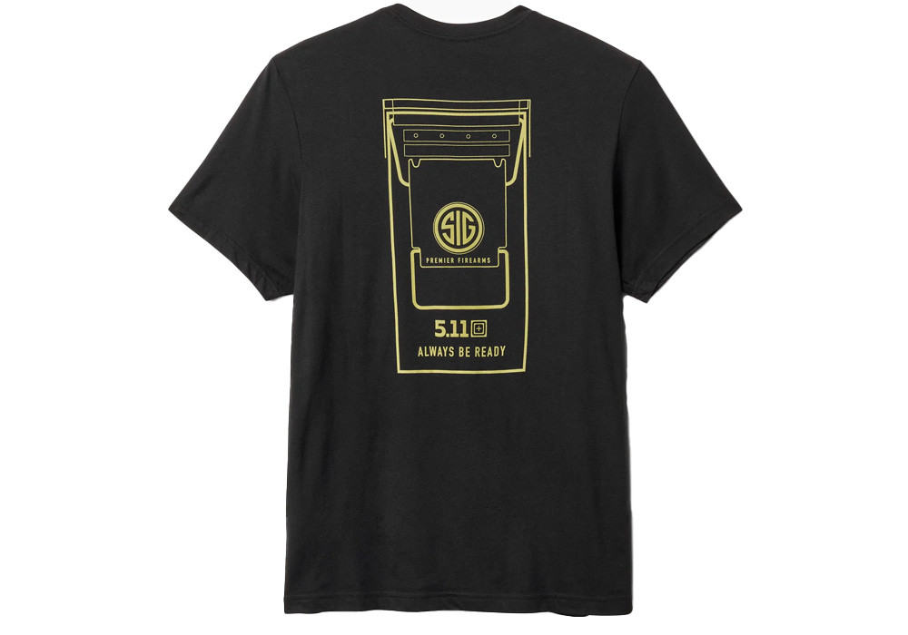 5.11 SIG SAUER AMMO CAN - MEN'S BLACK T-SHIRT