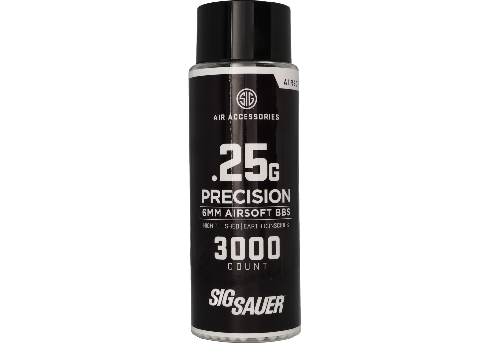6MM AIRSOFT BB, 0.25G, 3,000CT
