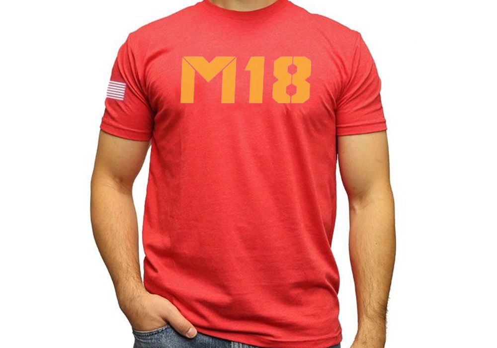 M18 RED MEN&#039;S T-SHIRT - LARGE