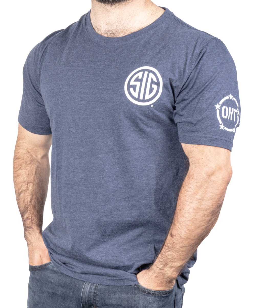 OHT SHIELD-COLOSSEUM MEN'S TEE SHIRT-NAVY-SM