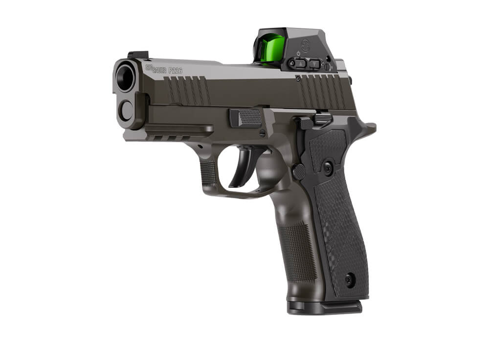 P226, 9MM, 3.8IN, X-SERIES LEGION, LEGION GRAY, DA/SA, X-RAY 3, G10 GRIP, (3) 18RD STEEL MAG, SIG-LOC PRO