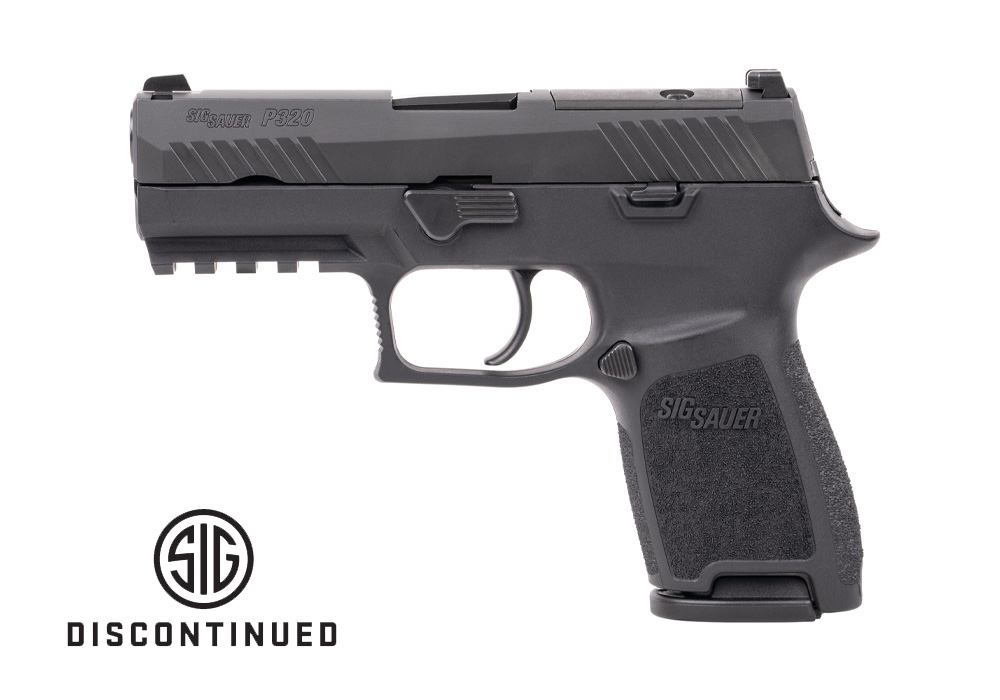 P320, 9MM, 3.9IN, BLK, STRIKER, SIGLITE, POLYMER GRIP, (2) 15RD STEEL MAG, OPTIC READY
