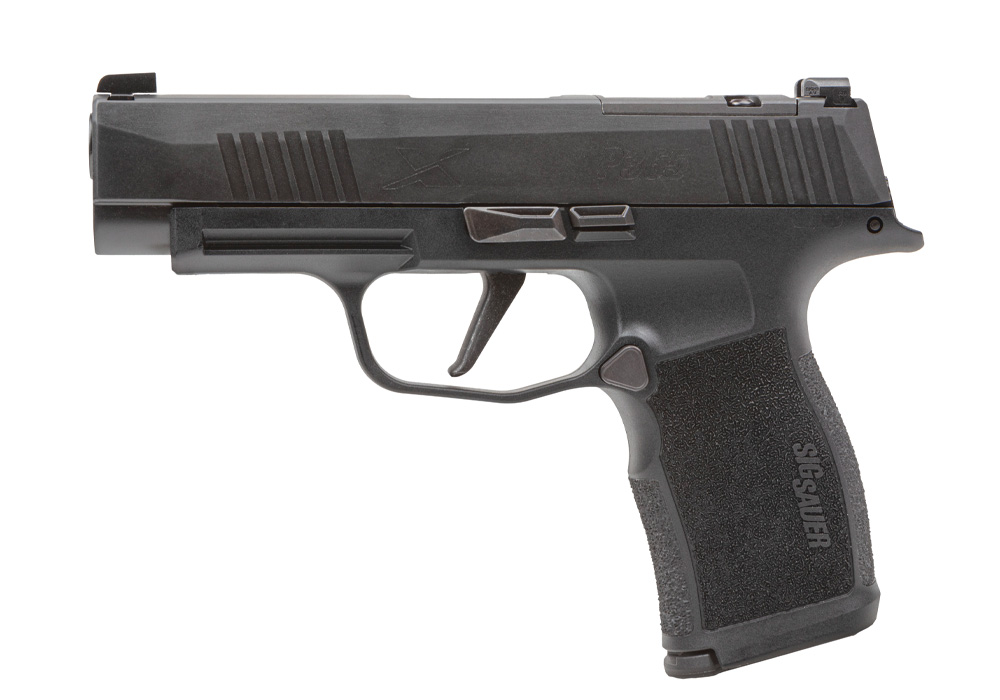 P365 X, 9MM, 3.7IN, BLK, STRIKER, X-RAY 3 W/NS PLATE, POLYMER GRIP, (2) 12RD STEEL MAG, (569.99)