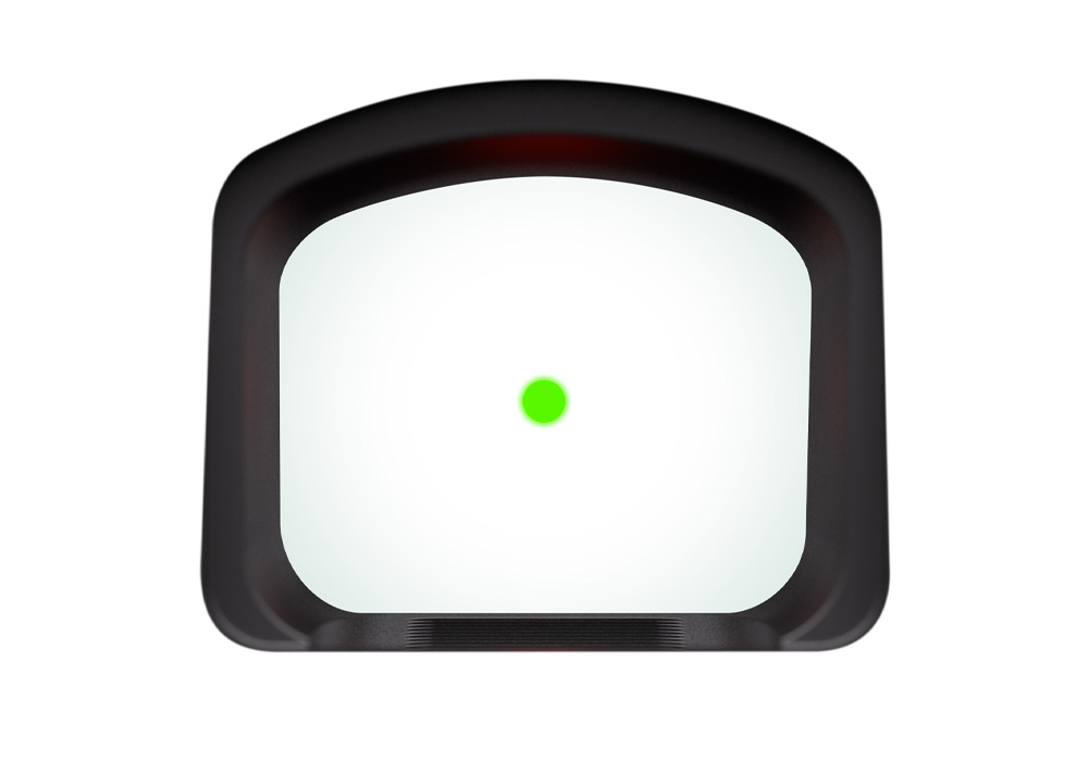 ROMEO-RS, COMPACT FOOTPRINT, 6 MOA GREEN DOT, BLACK