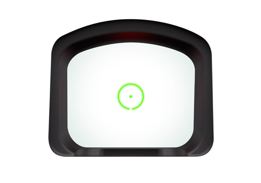 ROMEO-X REFLEX SIGHT, ENCLOSED, PRO FOOTPRINT, GREEN CIRCLE DOT, BLACK