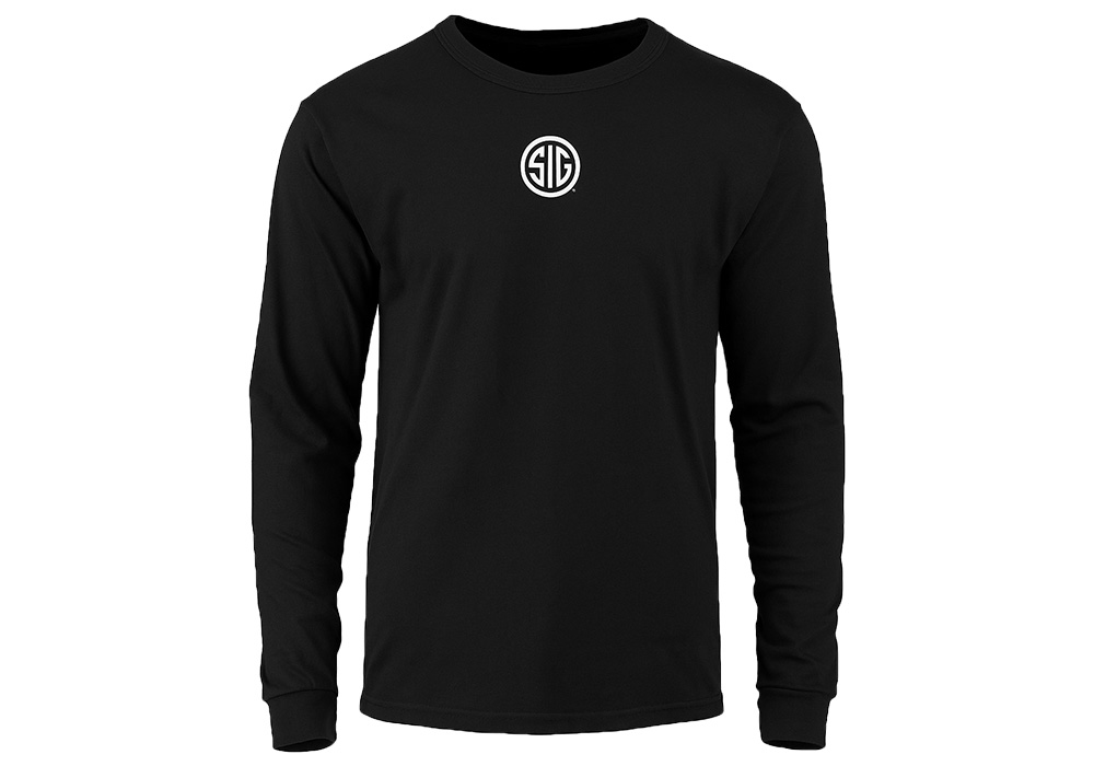 LONG SLEEVE SHIRT, SIG SAUER LOGO, BLACK, XL
