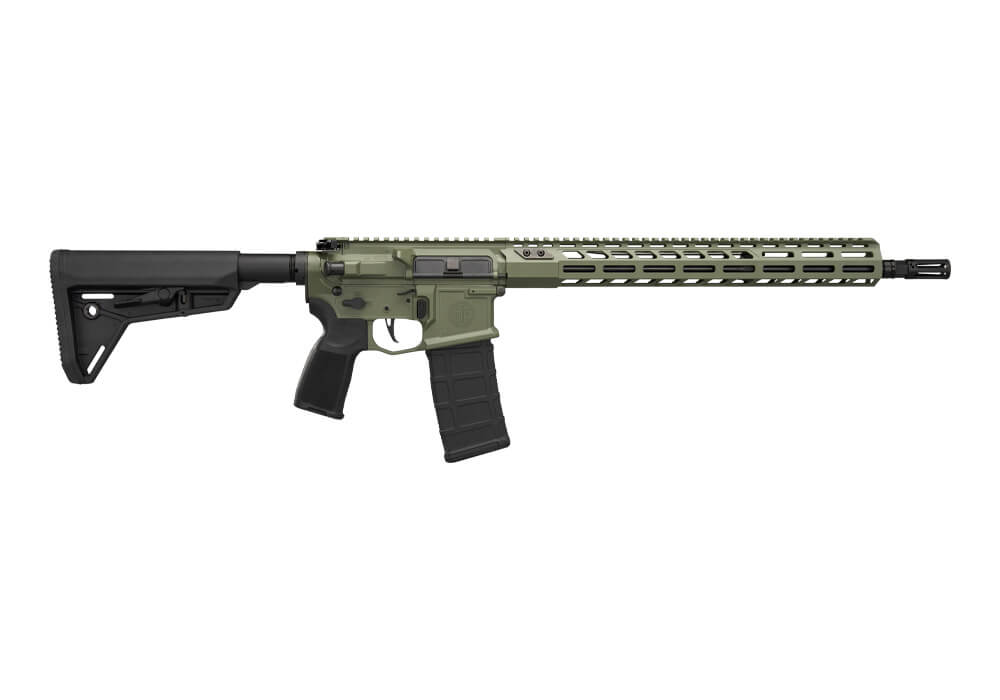 SIGM400 SDI, 5.56 NATO, RIFLE, 16IN, X RIFLE, MOSS GREEN, SEMI, TELE STOCK, AL MLOK HG, (1) 30RD MAG