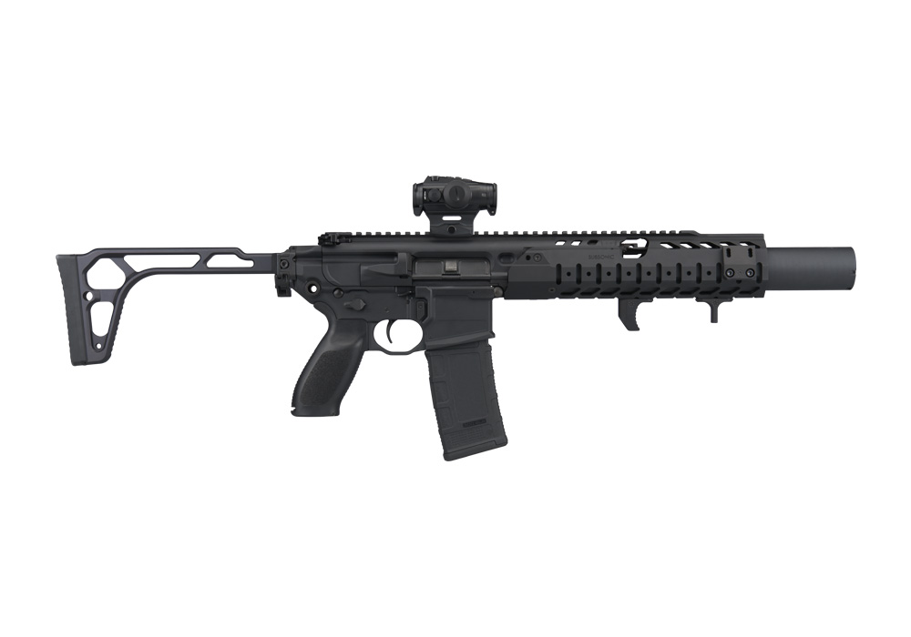 SIGMCX, .300 BLK, SBR, 6.75IN, LTAW, BLK, SEMI, FOLD KM, LVSD HG, (1) 30RD MAG, ROMEO4XT, SQX762