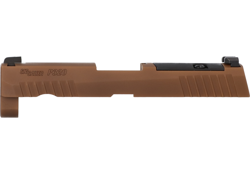 P320 CARRY/COMPACT 9MM 3.9" SLIDE ASSEMBLY, SIG-LOC READY, COYOTE BROWN