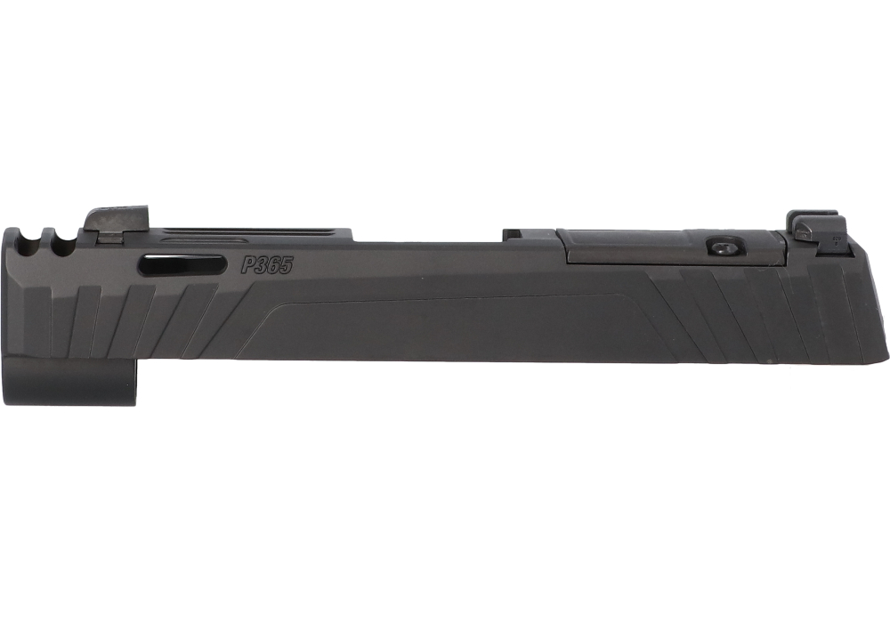 P365-XL 9MM SPECTRE  3.1" INTEGRATED COMPENSATOR SLIDE ASSEMBLY, OPTIC READY, BLACK